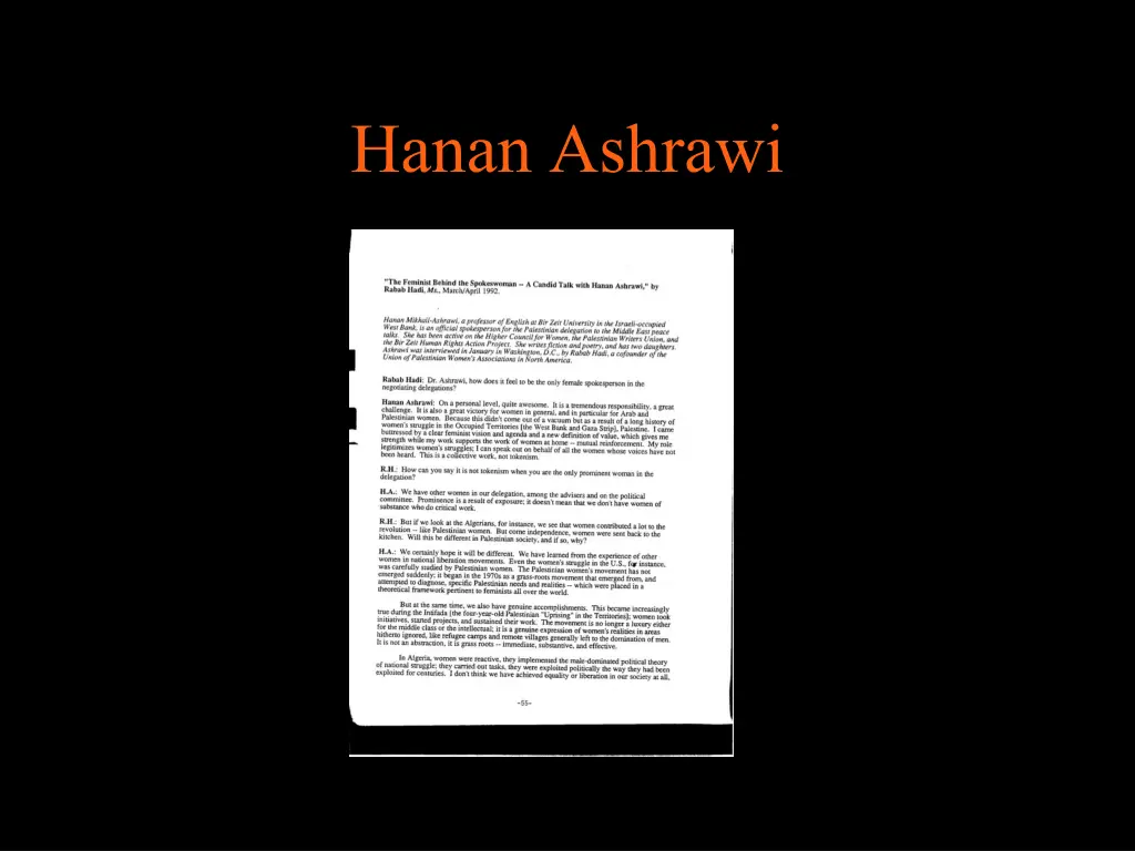 hanan ashrawi