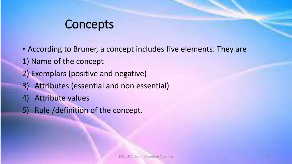 concepts concepts