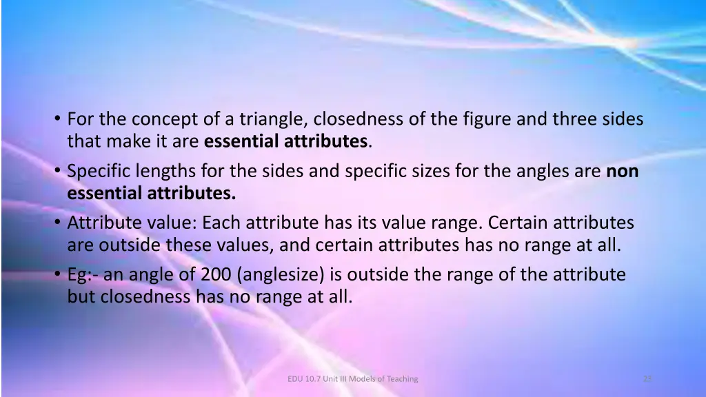 for the concept of a triangle closedness