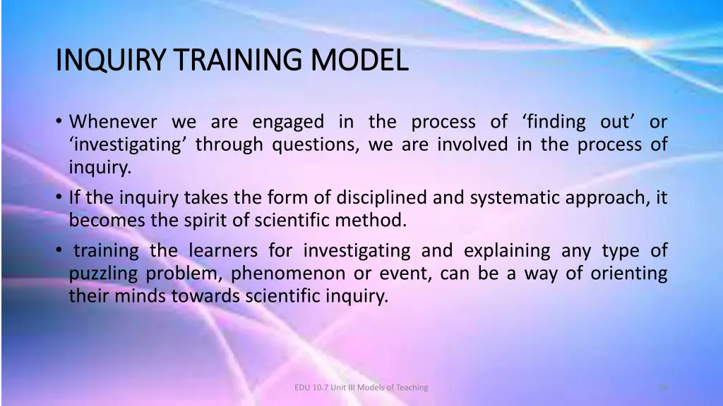 inquiry training model inquiry training model