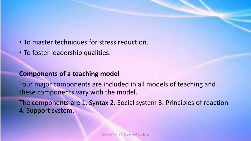 to master techniques for stress reduction