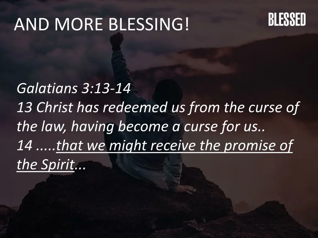 and more blessing