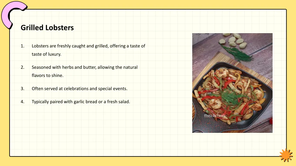 grilled lobsters