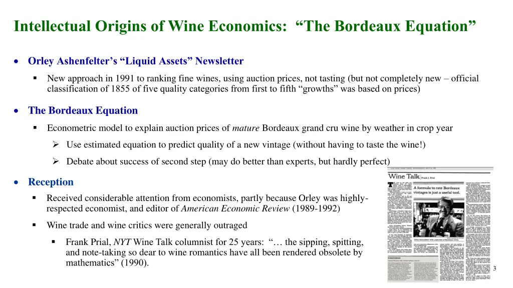 intellectual origins of wine economics