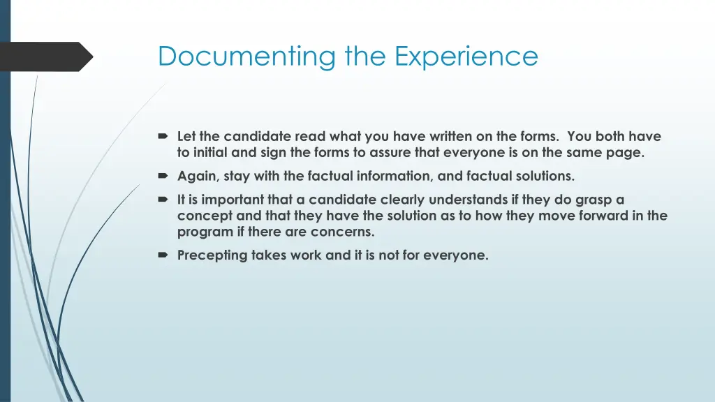 documenting the experience 1
