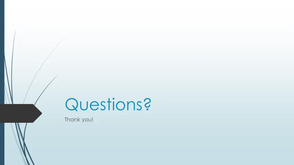 questions thank you