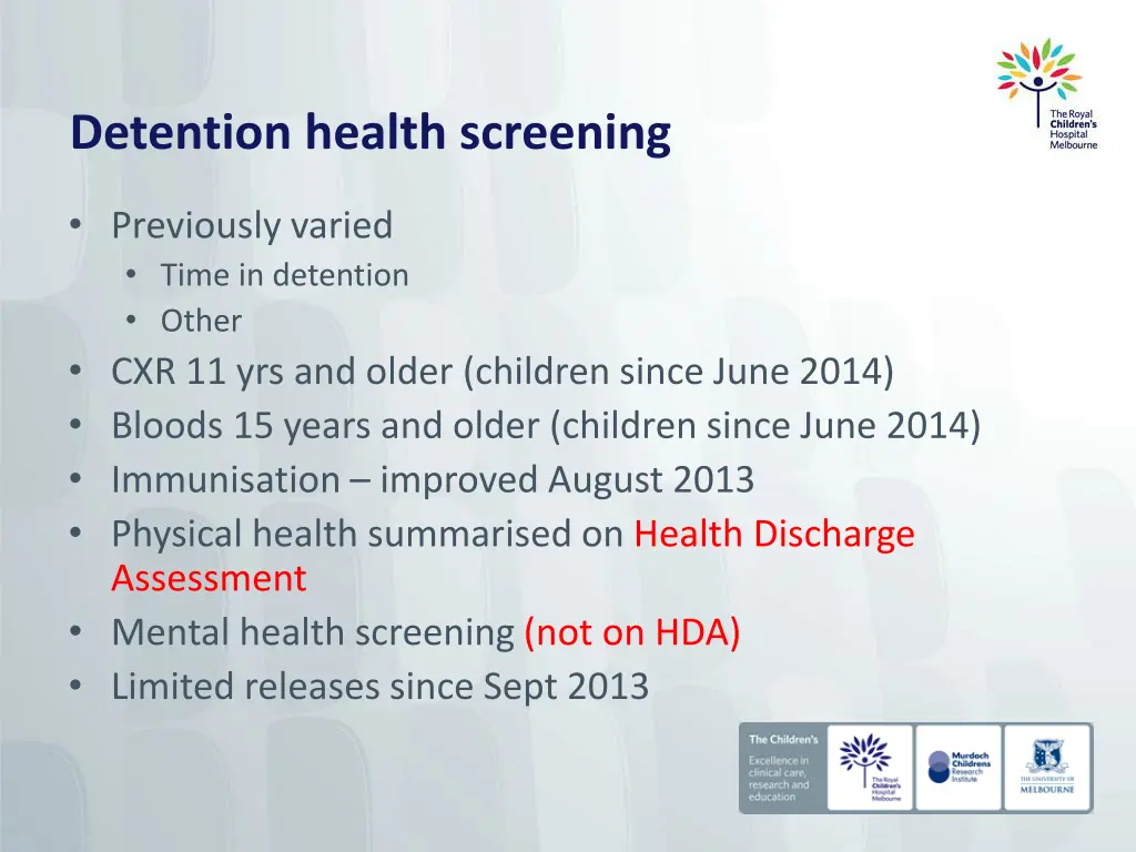 detention health screening