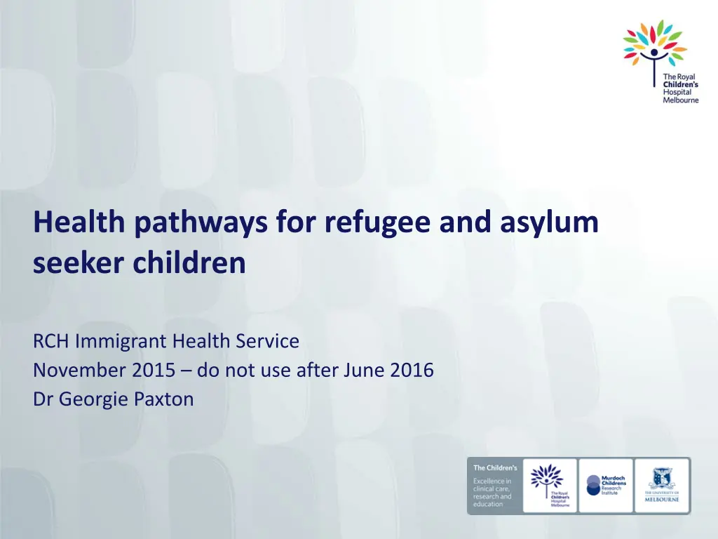 health pathways for refugee and asylum seeker