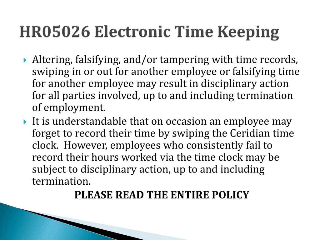altering falsifying and or tampering with time
