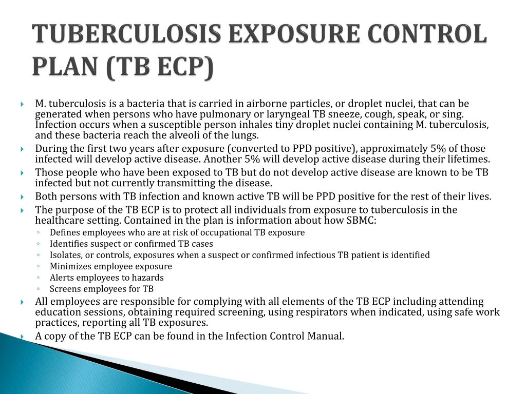 m tuberculosis is a bacteria that is carried