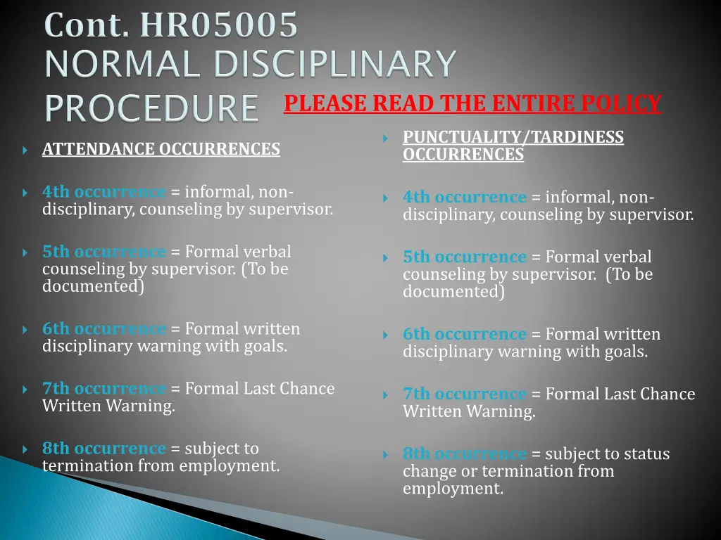 please read the entire policy