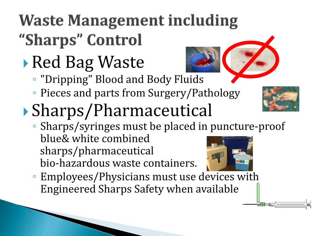 red bag waste dripping blood and body fluids