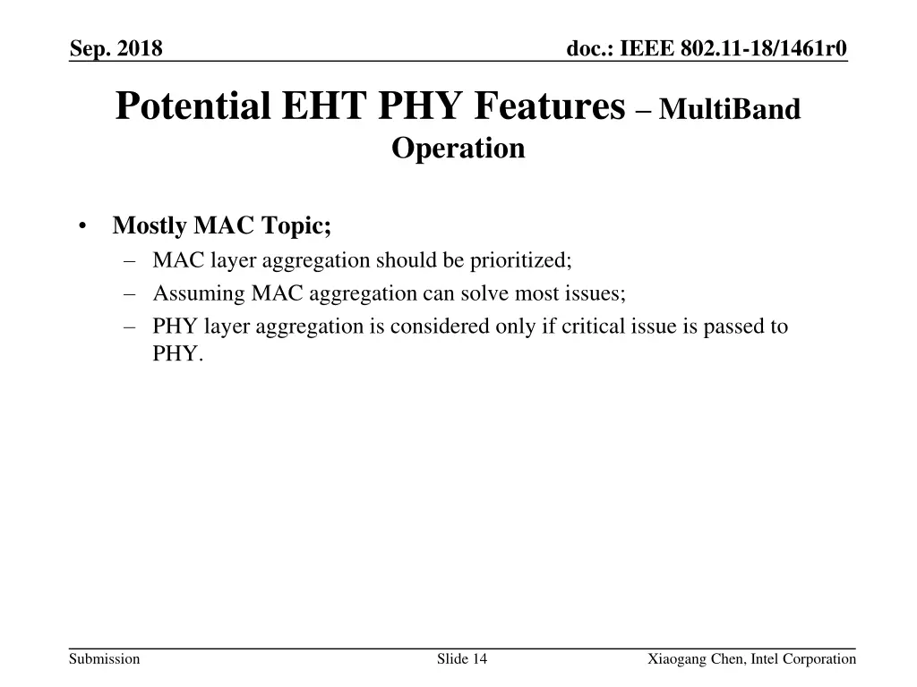sep 2018 potential eht phy features multiband