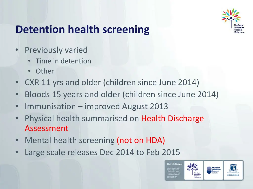 detention health screening