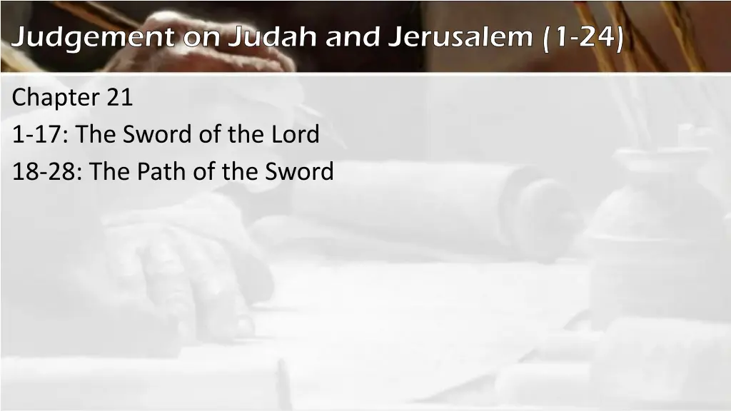 judgement on judah and jerusalem 1 24 1