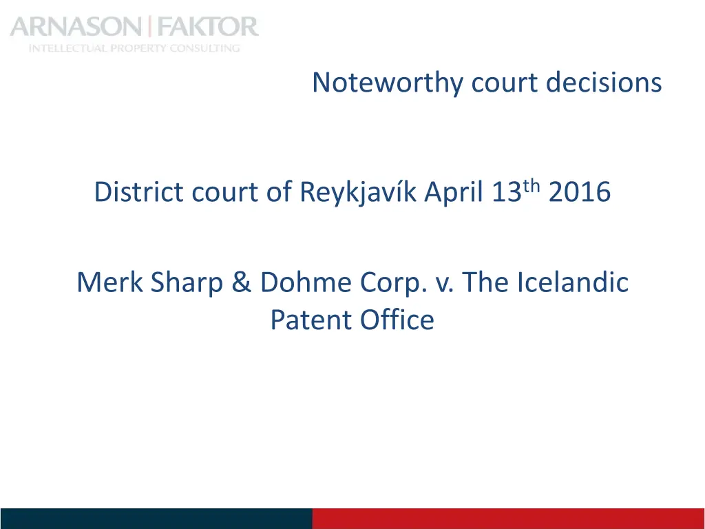 noteworthy court decisions
