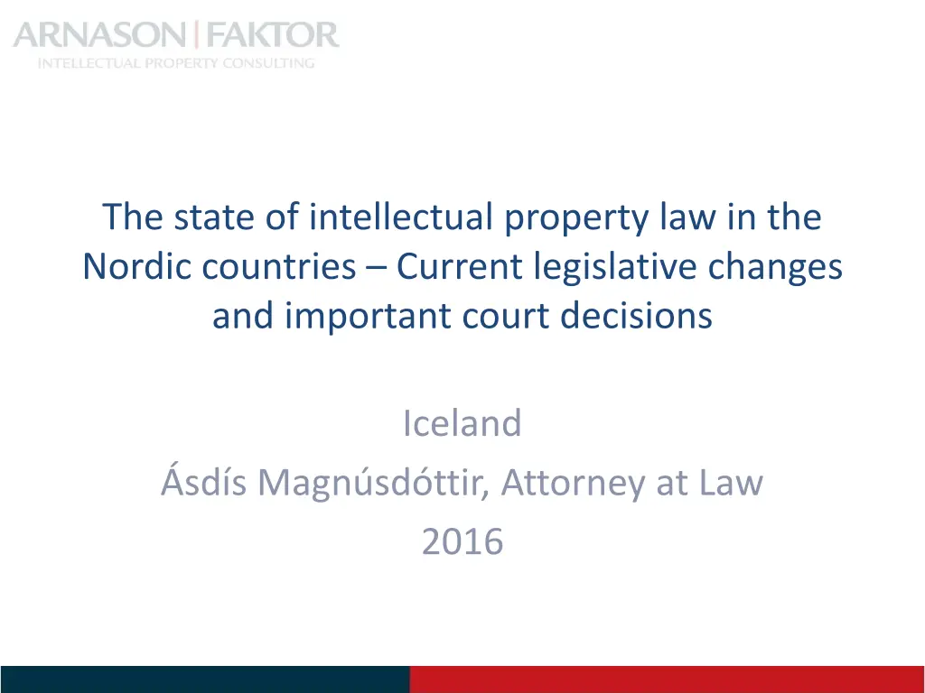 the state of intellectual property