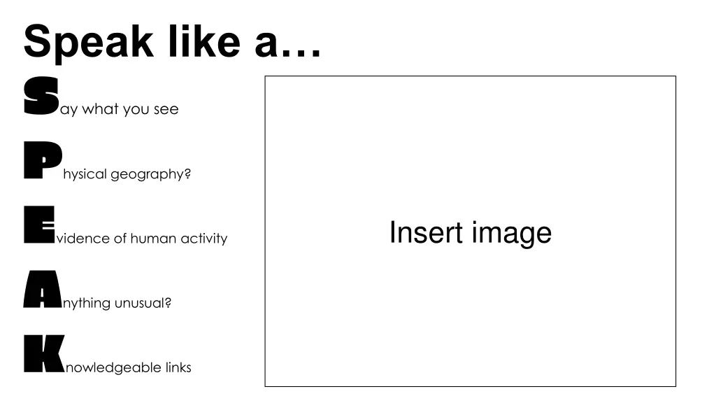 speak like a s ay what you see p hysical