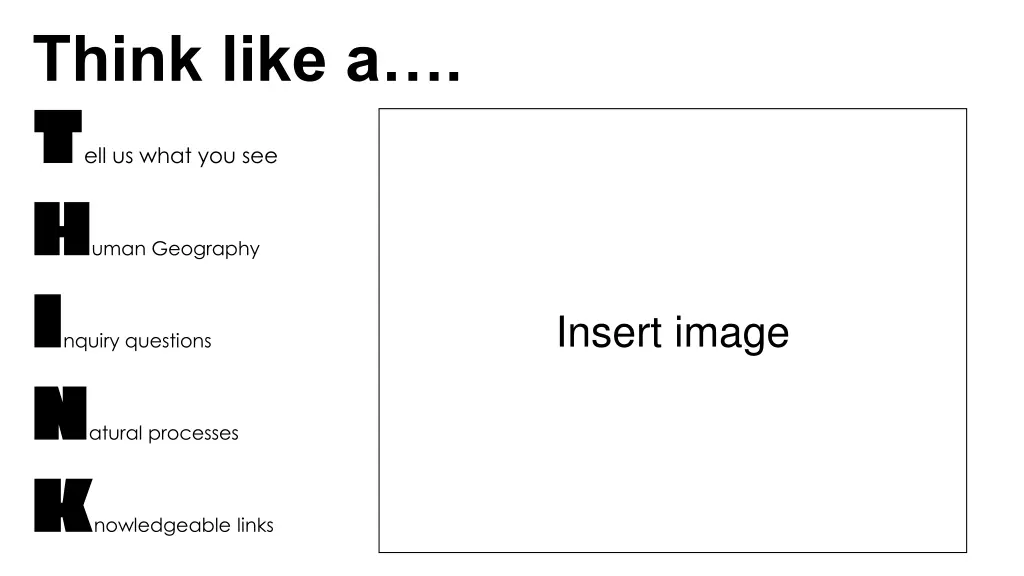 think like a t ell us what you see h uman