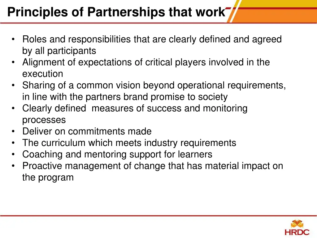 principles of partnerships that work 1