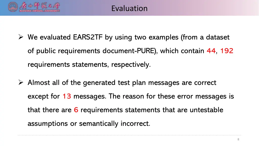 evaluation