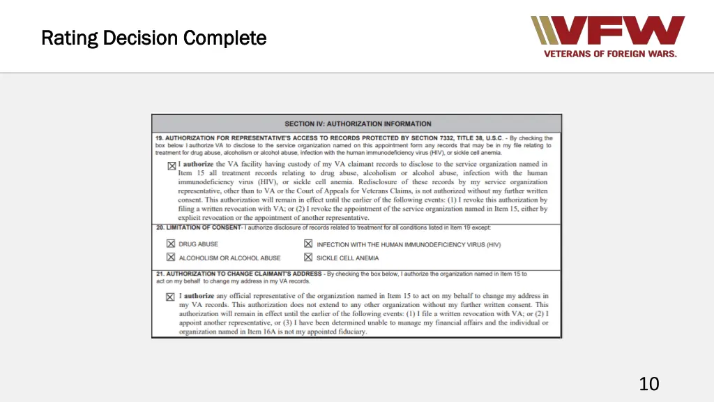 rating decision complete rating decision complete 7