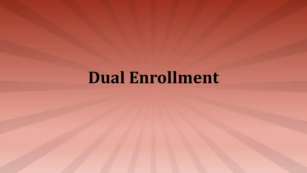 dual enrollment