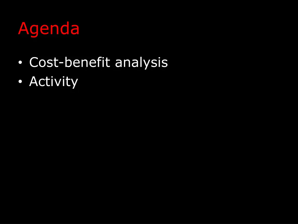 agenda