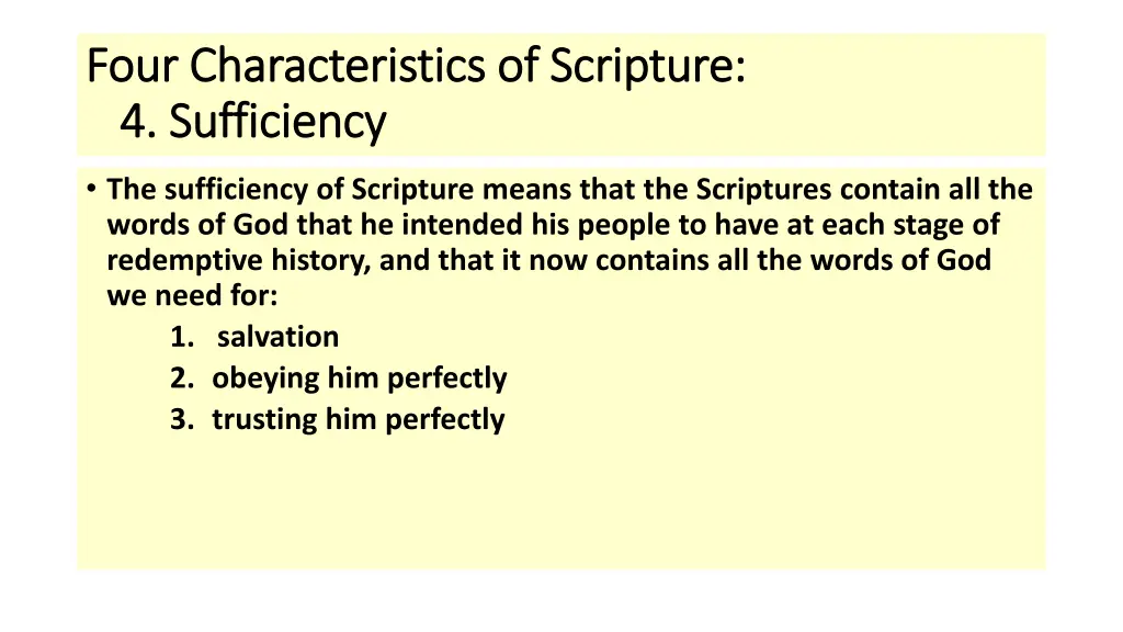 four characteristics of scripture four 3