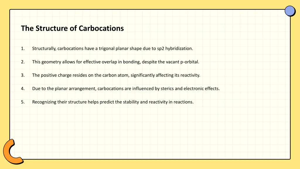 the structure of carbocations