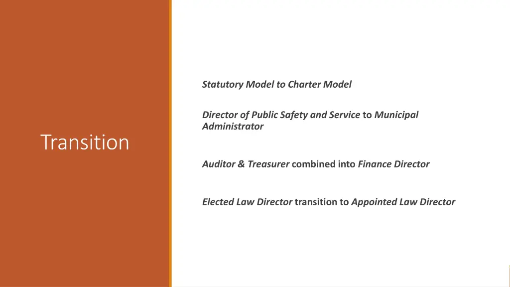 statutory model to charter model
