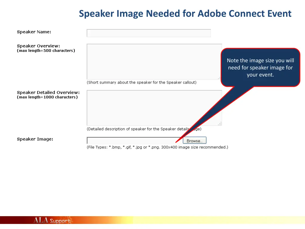 speaker image needed for adobe connect event
