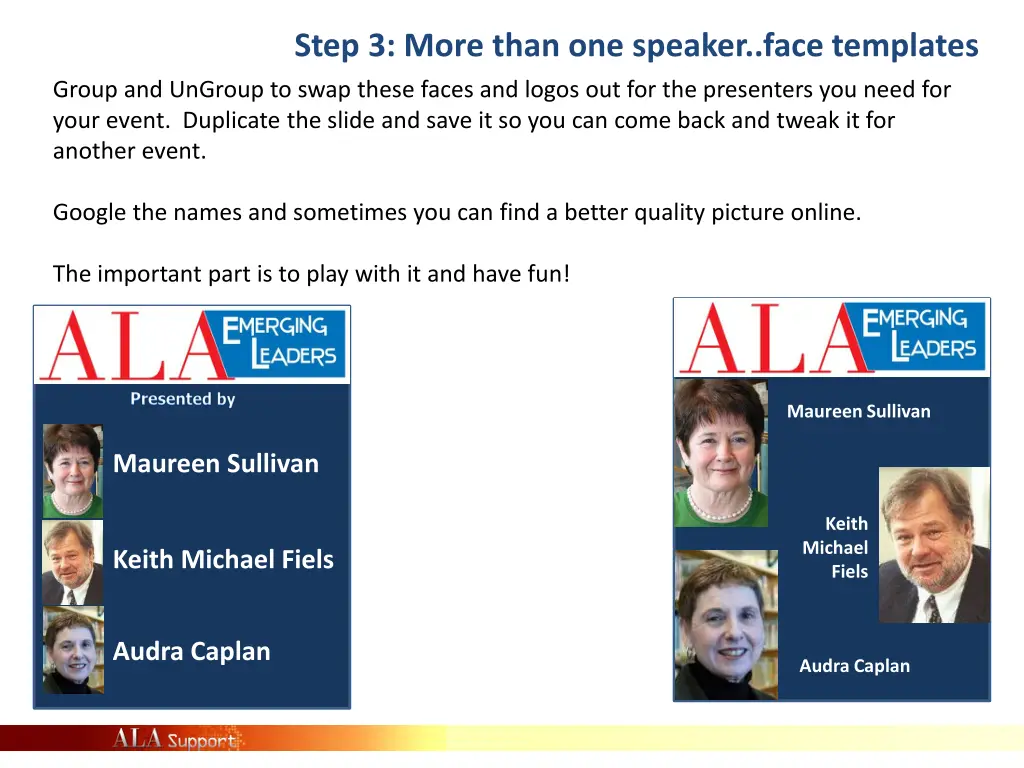 step 3 more than one speaker face templates
