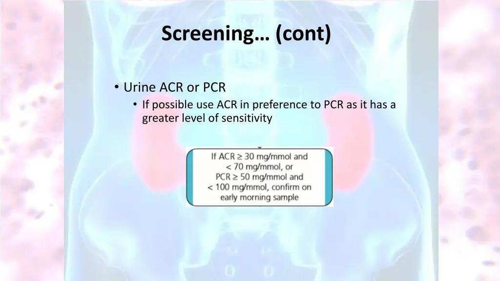 screening cont