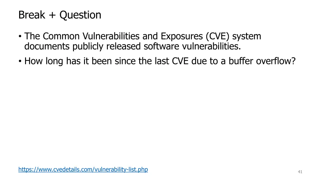 break question