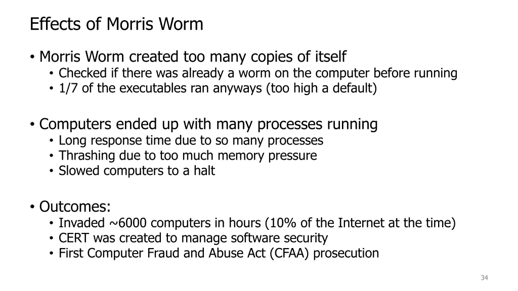 effects of morris worm 1