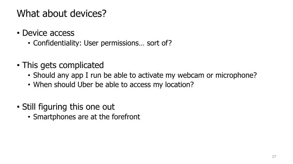 what about devices