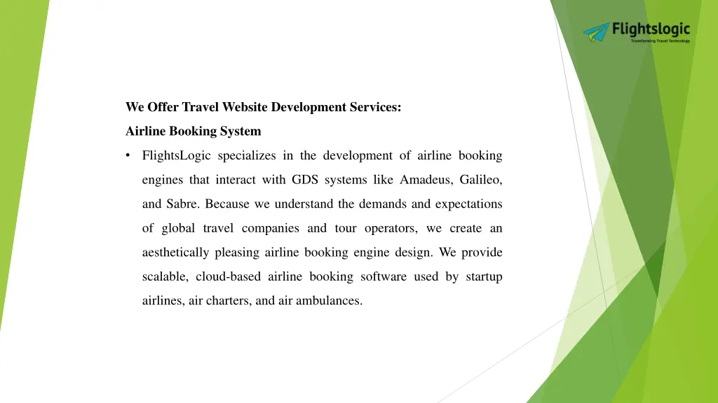 we offer travel website development services