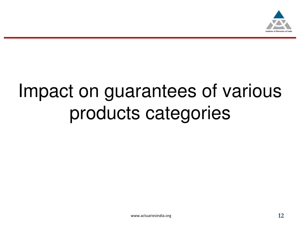 impact on guarantees of various products