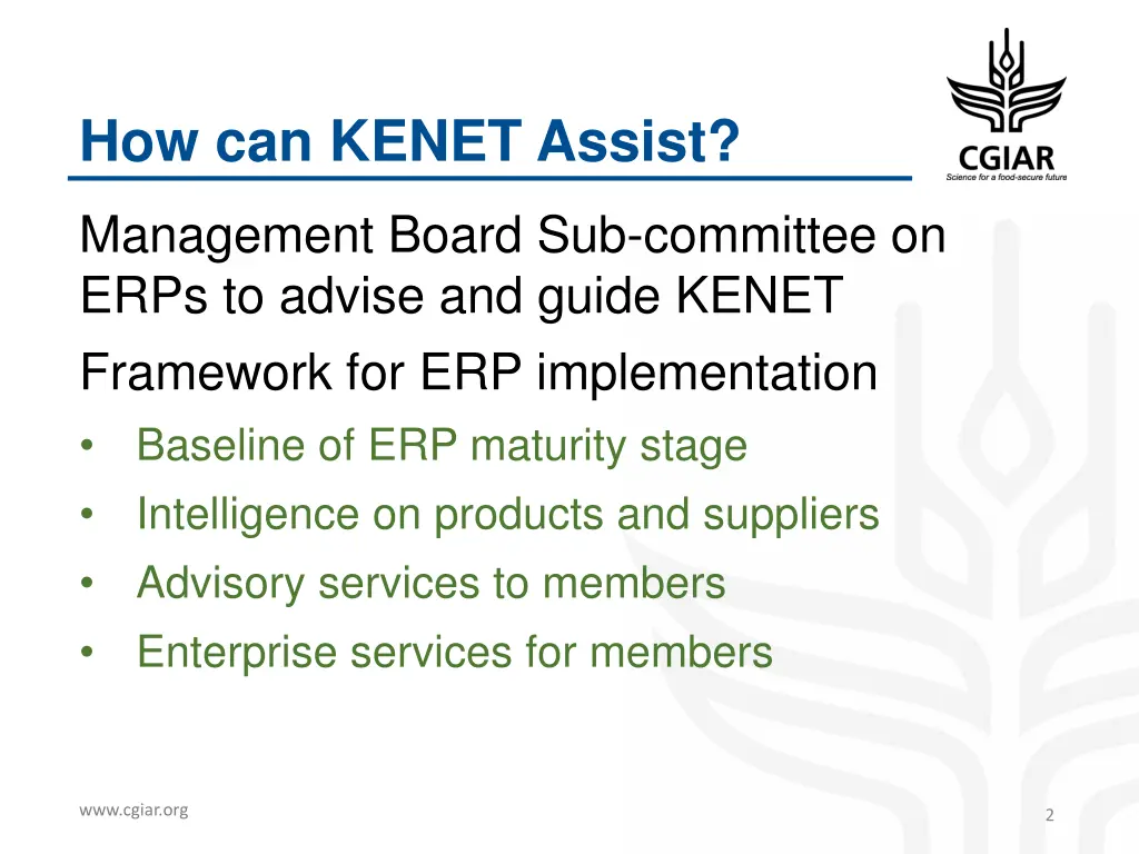 how can kenet assist