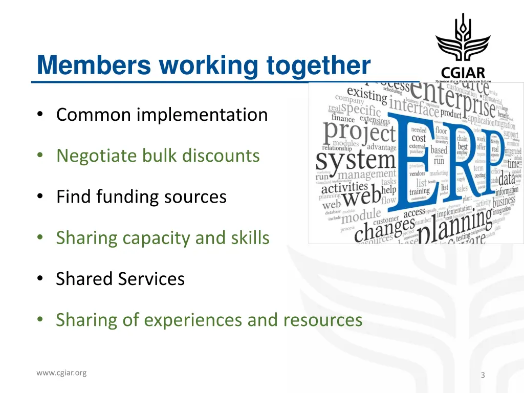 members working together