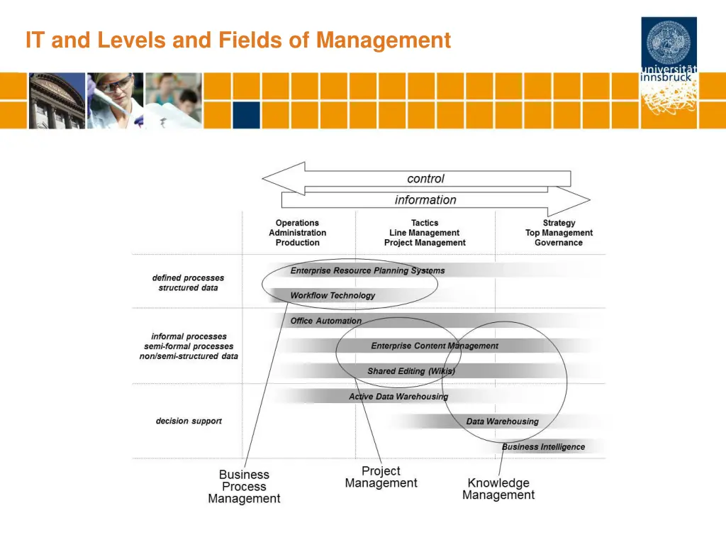it and levels and fields of management