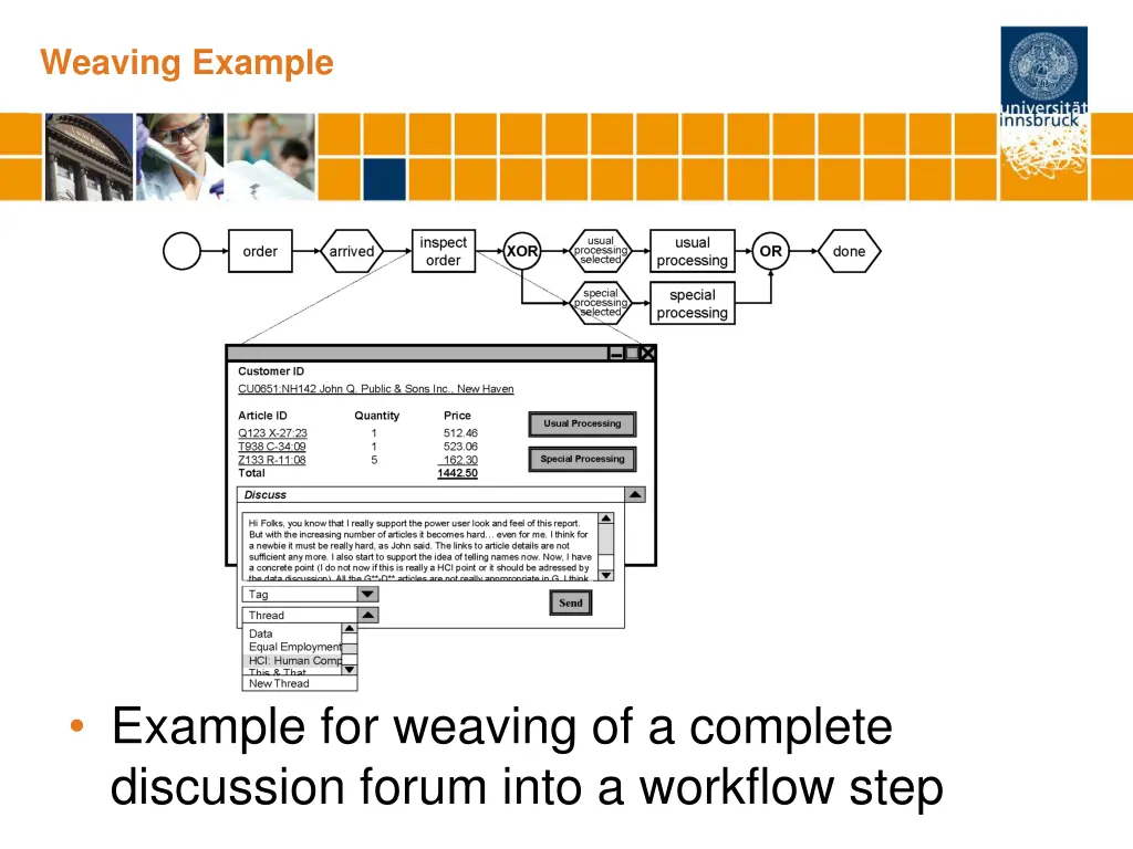 weaving example