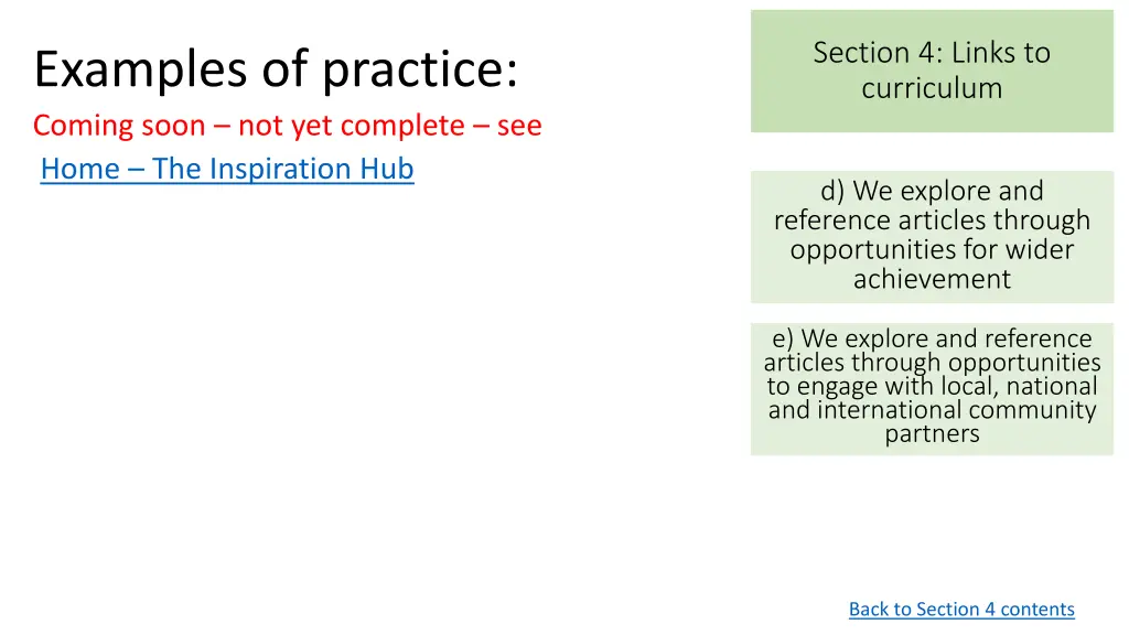 section 4 links to curriculum 6