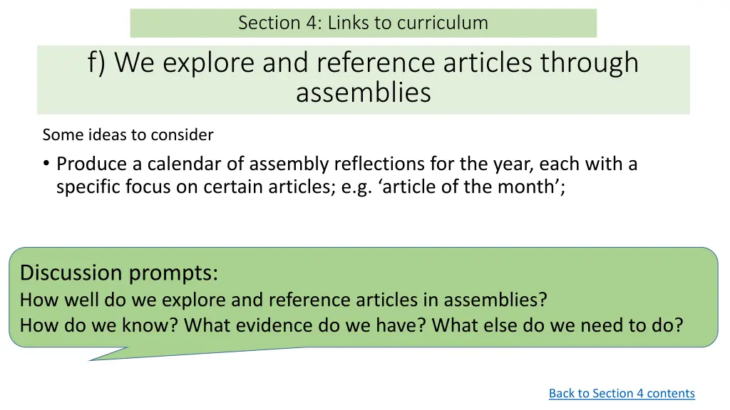 section 4 links to curriculum 7