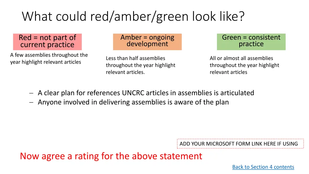what could red amber green look like 5