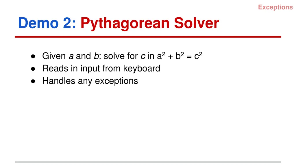 exceptions 10