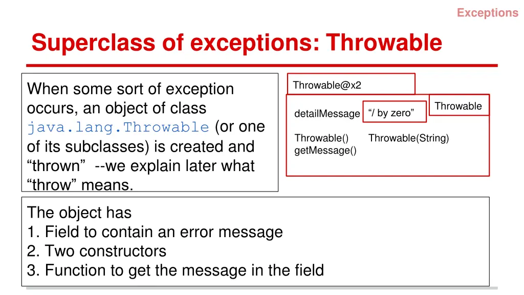exceptions 2