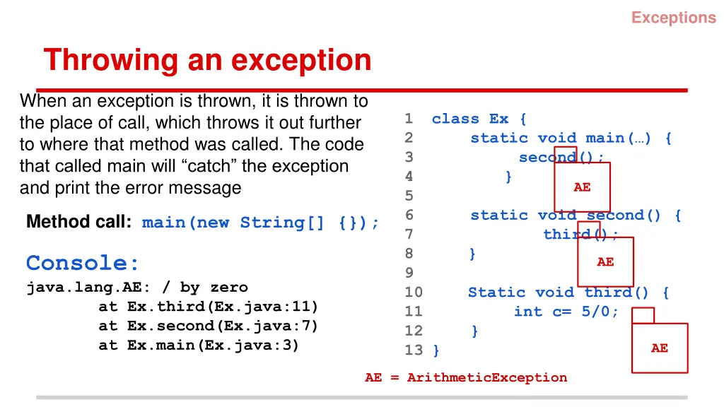 exceptions 5